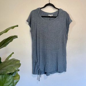 Maurices | Hooded Tunic Top w/ Tie Hem Accent